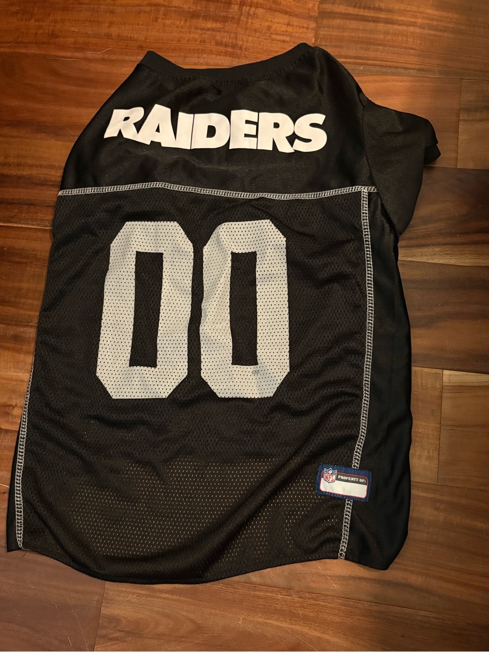 Raiders NFL Pet Dog Football Jersey Black 00 Large Breed Costume Untagged (889)
